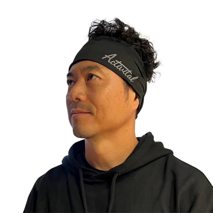 Amazon.co.jp: [Activital]スポーツヘアバンド ブラック
